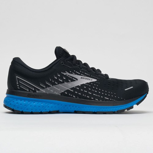 Black / Gray / Blue Orthofeet Brooks Ghost 13 Men's Running Shoes | FMJWX4698