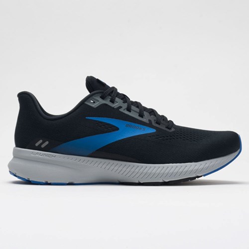 Black / Gray / Blue Orthofeet Brooks Launch 8 Men's Running Shoes | EDRGF4096