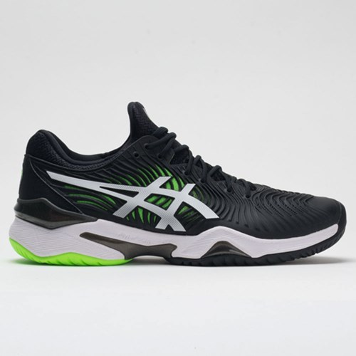 Black / Green Gecko Orthofeet ASICS Court FF 2 Men's Tennis Shoes | BVXWC2546