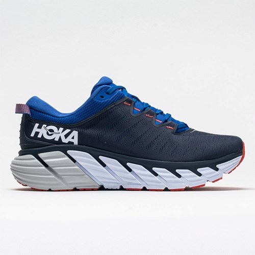 Black Iris / Turkish Sea Orthofeet Hoka One One Gaviota 3 Men's Running Shoes | WHZDI6837