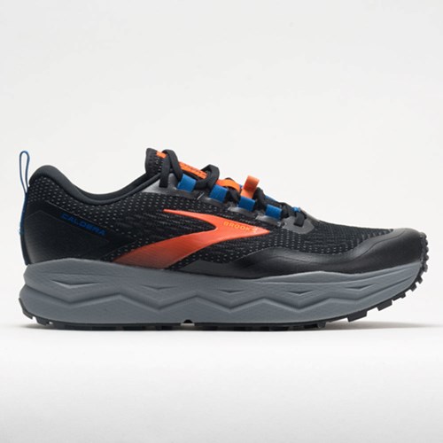 Black / Orange / Blue Orthofeet Brooks Caldera 5 Men's Trail Running Shoes | RHLSW3719