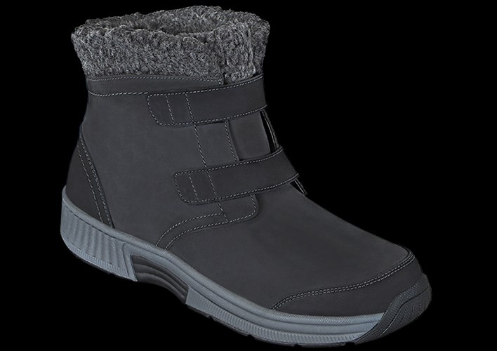 Black Orthofeet Arch Support Women's Boots | OAHFP4892