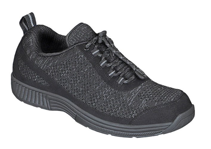 Black Orthofeet Athletic Orthotic Diabetic Men's Sneakers | GQWYD8431