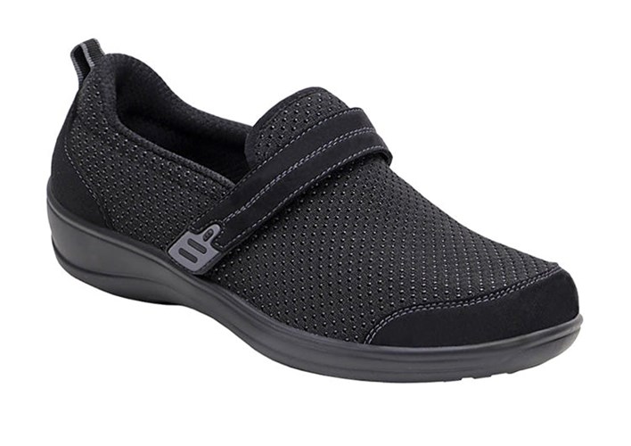 Black Orthofeet Orthopedic Slip On Women's Slip-On | TGHJE7384