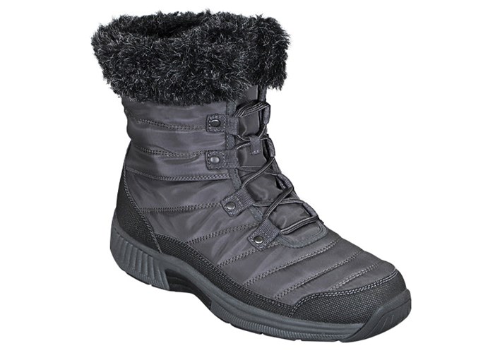 Black Orthofeet Waterproof Women's Winter Boots | GUIFA9528