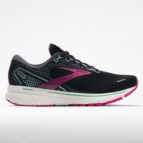 Black / Pink / Yucca Orthofeet Brooks Ghost 14 Women's Running Shoes | COIZT0415