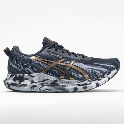 Black / Pure Gold Orthofeet ASICS Noosa Tri 13 Men's Running Shoes | WMYOA9236