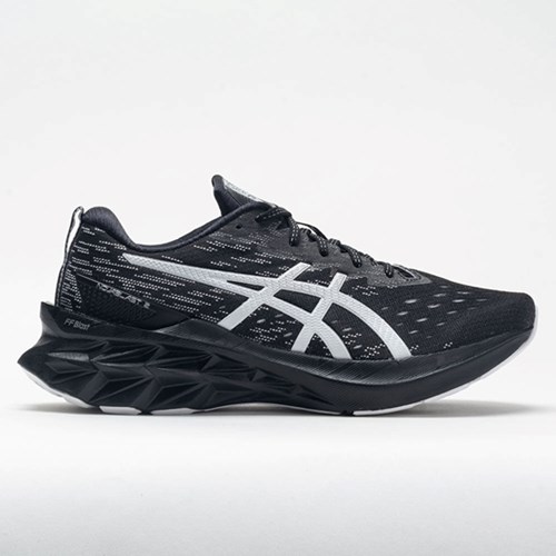 Black / Pure Silver Orthofeet ASICS Novablast 2 Men's Running Shoes | YIUOF5910