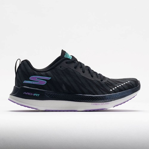 Black / Purple Orthofeet Skechers GOrun Razor Excess 2 Women's Running Shoes | NKOJH4260