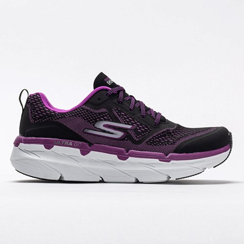 Black / Purple Orthofeet Skechers Max Cushioning Premier Women's Walking Shoes | MUHJR6092