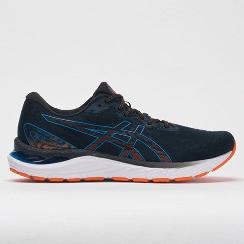 Black / Reborn Blue Orthofeet ASICS GEL-Cumulus 23 Men's Running Shoes | ADFST0142