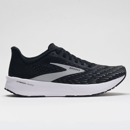 Black / Silver / White Orthofeet Brooks Hyperion Tempo Women's Running Shoes | IHOGK3697