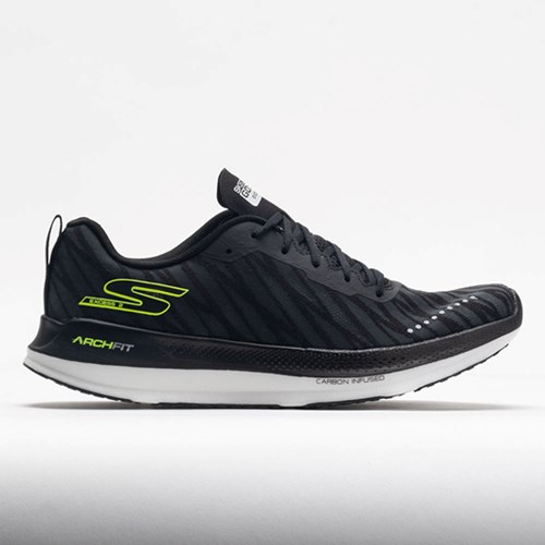 Black / White / Green Orthofeet Skechers GOrun Razor Excess 2 Men's Running Shoes | JPGRI6375