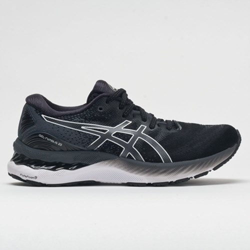 Black / White Orthofeet ASICS GEL-Nimbus 23 Women's Running Shoes | HWMUK4360