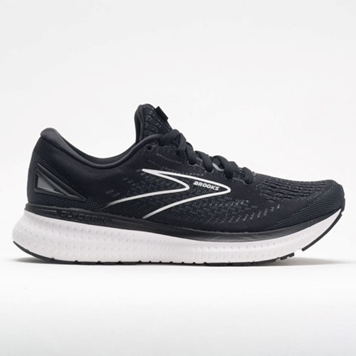 Black / White Orthofeet Brooks Glycerin 19 Men's Running Shoes | NDJXG6851