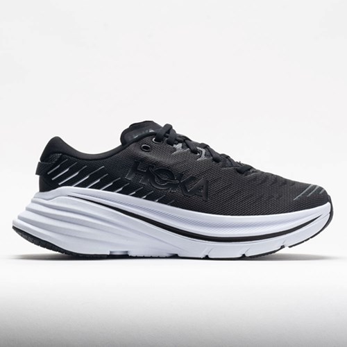 Black / White Orthofeet HOKA Bondi X Men's Running Shoes | YSJOL9657