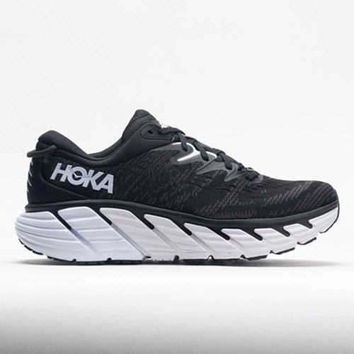 Black / White Orthofeet HOKA Gaviota 4 Women's Running Shoes | LRTIF5792