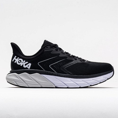 Black / White Orthofeet Hoka One One Arahi 5 Men's Running Shoes | DNFZS3748