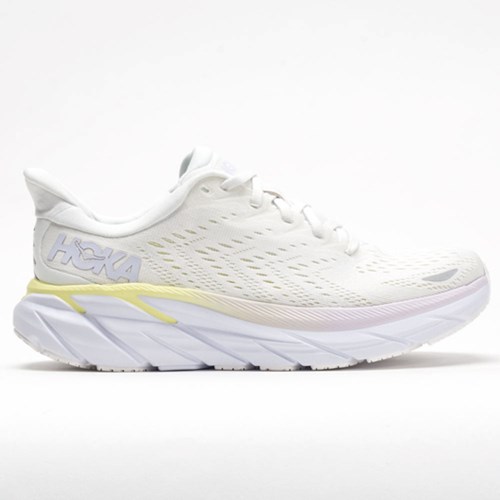 Blanc de Blanc / Bright White Orthofeet Hoka One One Clifton 8 Women's Running Shoes | QKUSJ1572