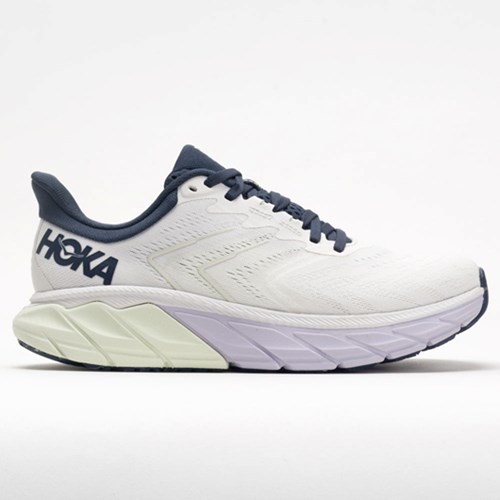 Blanc de Blanc / Outer Space Orthofeet Hoka One One Arahi 5 Women's Running Shoes | WLRUO3106