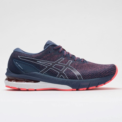 Blazing Coral / Thunder Blue Orthofeet ASICS GT-2000 10 Women's Running Shoes | LYZNO1347