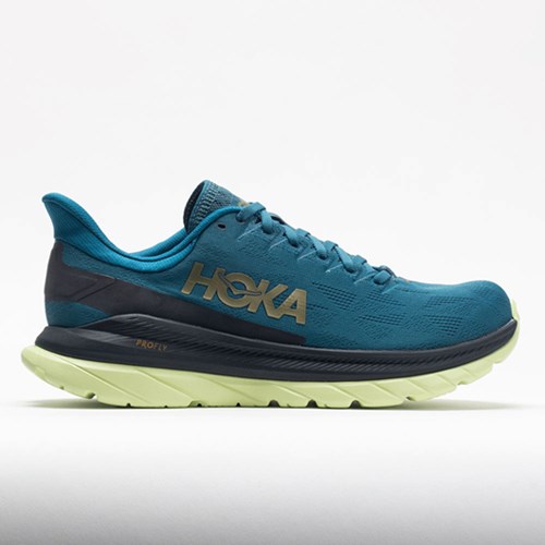 Blue Coral / Black Orthofeet HOKA Mach 4 Men's Running Shoes | TXJBS3579