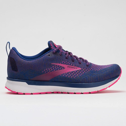 Blue / Ebony / Pink Orthofeet Brooks Revel 4 Pixel Pack Women's Running Shoes | YVOAL1950