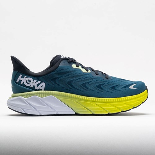 Blue Graphite / Blue Coral Orthofeet HOKA Arahi 6 Men's Running Shoes | UESGN6230