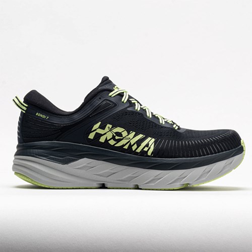 Blue Graphite / Butterfly Orthofeet HOKA Bondi 7 Men's Running Shoes | DFAMY0371