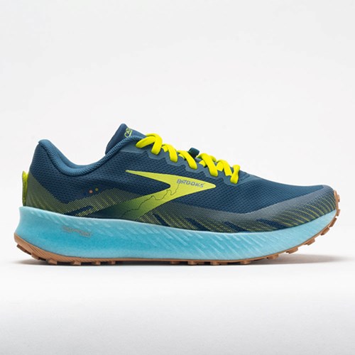 Blue / Lime / Biscut Orthofeet Brooks Catamount Men's Trail Running Shoes | YMNEO5214