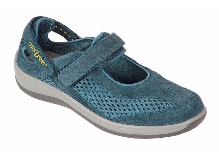 Blue Orthofeet Sanibel Women's Mary Jane Shoes | FLUHR5204