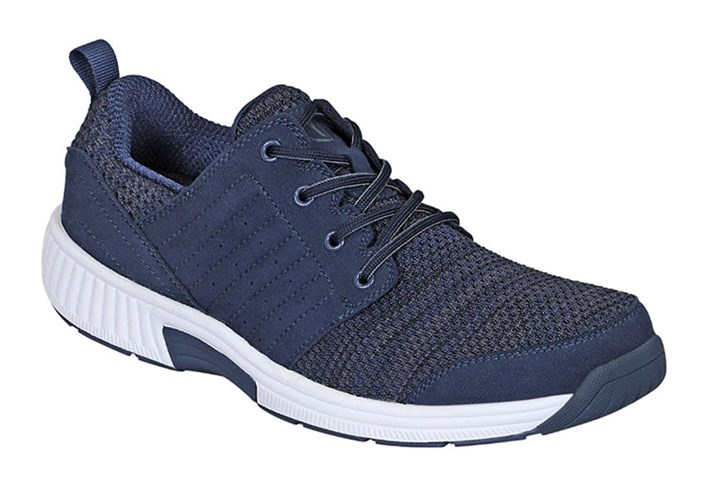 Blue Orthofeet Stretchable - Tacoma Stretch Knit Men's Sneakers | VUMKA0325