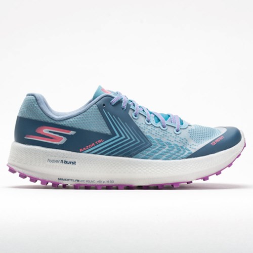 Blue / Purple Orthofeet Skechers GOrun Razor TRL Women's Trail Running Shoes | OCBKS1056