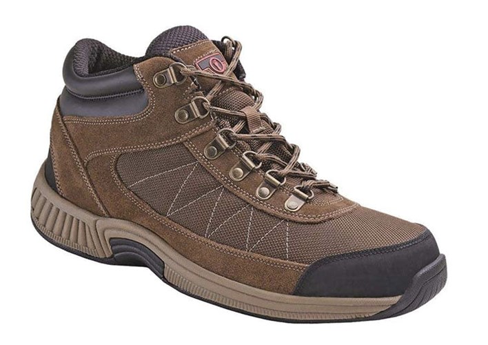 Brown Orthofeet Orthotic Men's Hiking Boots | XURIK5918