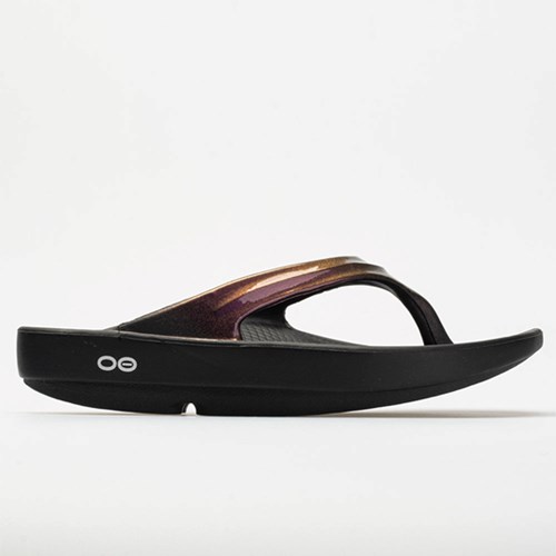 Cabernet Orthofeet OOFOS OOlala Women's Slide Sandals | RPVIC3167