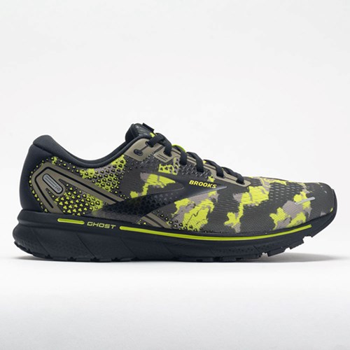 Camo Collection Olive / Lime Punch / Black Orthofeet Brooks Ghost 14 Men's Running Shoes | BTSRZ7284