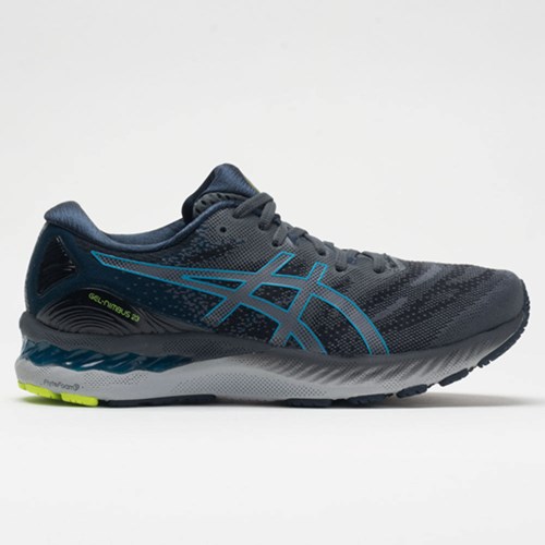 Carrier Gray / Digital Aqua Orthofeet ASICS GEL-Nimbus 23 Men's Running Shoes | UNMZW3678