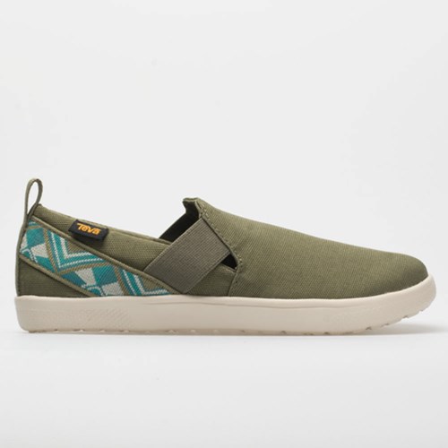 Cayambe Burnt Olive Orthofeet Teva Voya Slip On Women's Walking Shoes | HISQO5748