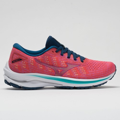 Cayenne / Phlox Pink Orthofeet Mizuno Wave Rider 25 Waveknit Women's Running Shoes | MRFTE7438