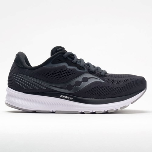 Charcoal / Black Orthofeet Saucony Ride 14 Women's Running Shoes | IMHGJ5832