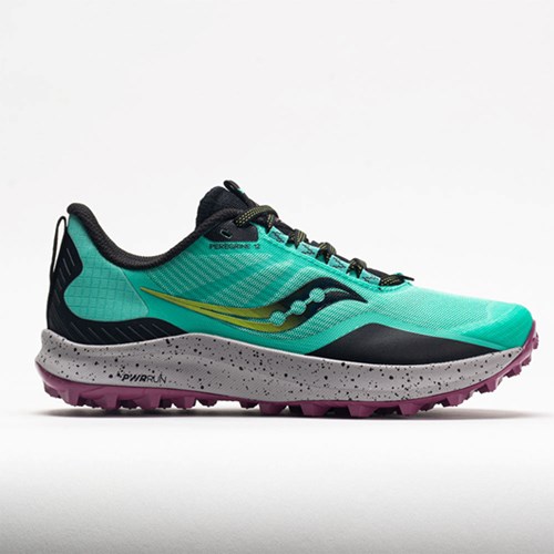 Cool Mint / Acid Orthofeet Saucony Peregrine 12 Women's Trail Running Shoes | AYMKB3127