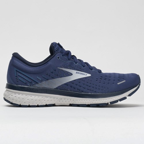 Deep Cobalt / Gray / Navy Orthofeet Brooks Ghost 13 Men's Running Shoes | PTXRG7639