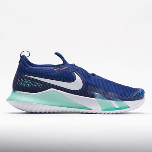 Deep Royal / White / Dynamic Turquoise Orthofeet Nike React Vapor NXT Men's Tennis Shoes | DJHBV3589