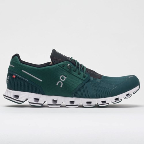 Evergreen / Black Orthofeet On Cloud Men's Running Shoes | RMPIV0173