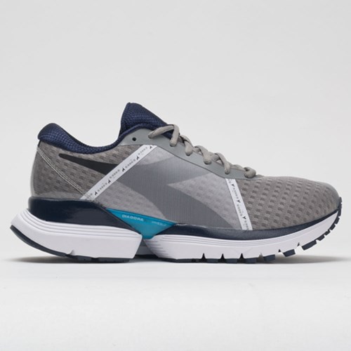 Frost Gray / Black / White Orthofeet Diadora Mythos Blushield Elite TRX Men's Running Shoes | XEBUA8279