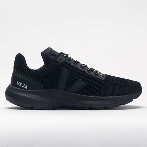 Full Black Orthofeet VEJA Marlin V-Knit Men's Running Shoes | SXHRO1046