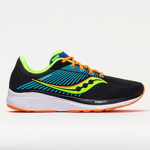 Future / Black Orthofeet Saucony Guide 14 Men's Running Shoes | BHLQO0615