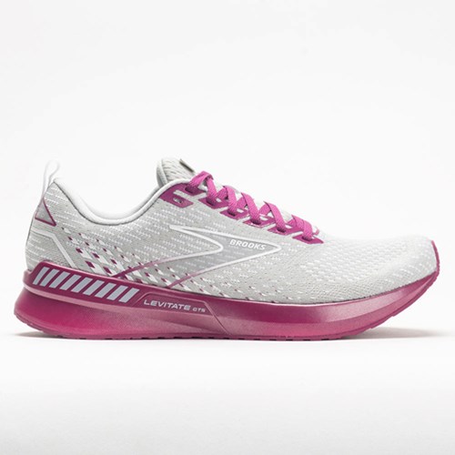 Gray / Lavender / Baton Rouge Orthofeet Brooks Levitate GTS 5 Women's Running Shoes | AGZNC9120