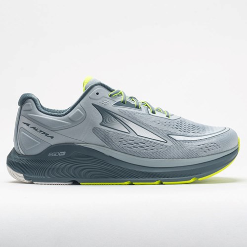 Gray / Lime Orthofeet Altra Paradigm 6 Men's Running Shoes | GQDYE6183