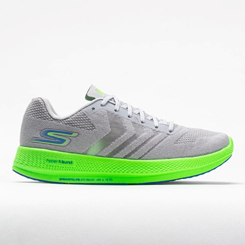 Gray / Lime Orthofeet Skechers GOrun Razor+ Women's Running Shoes | EAWFK5098